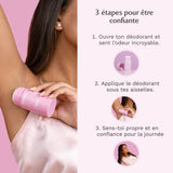 3 déodorants au Musc Blanc